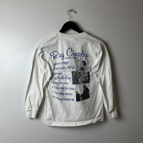 Jamie Foxx Ray Charles Movie Tee T Shirt Vintage Y2K Adult White Extra Small XS - Picture 12 of 15